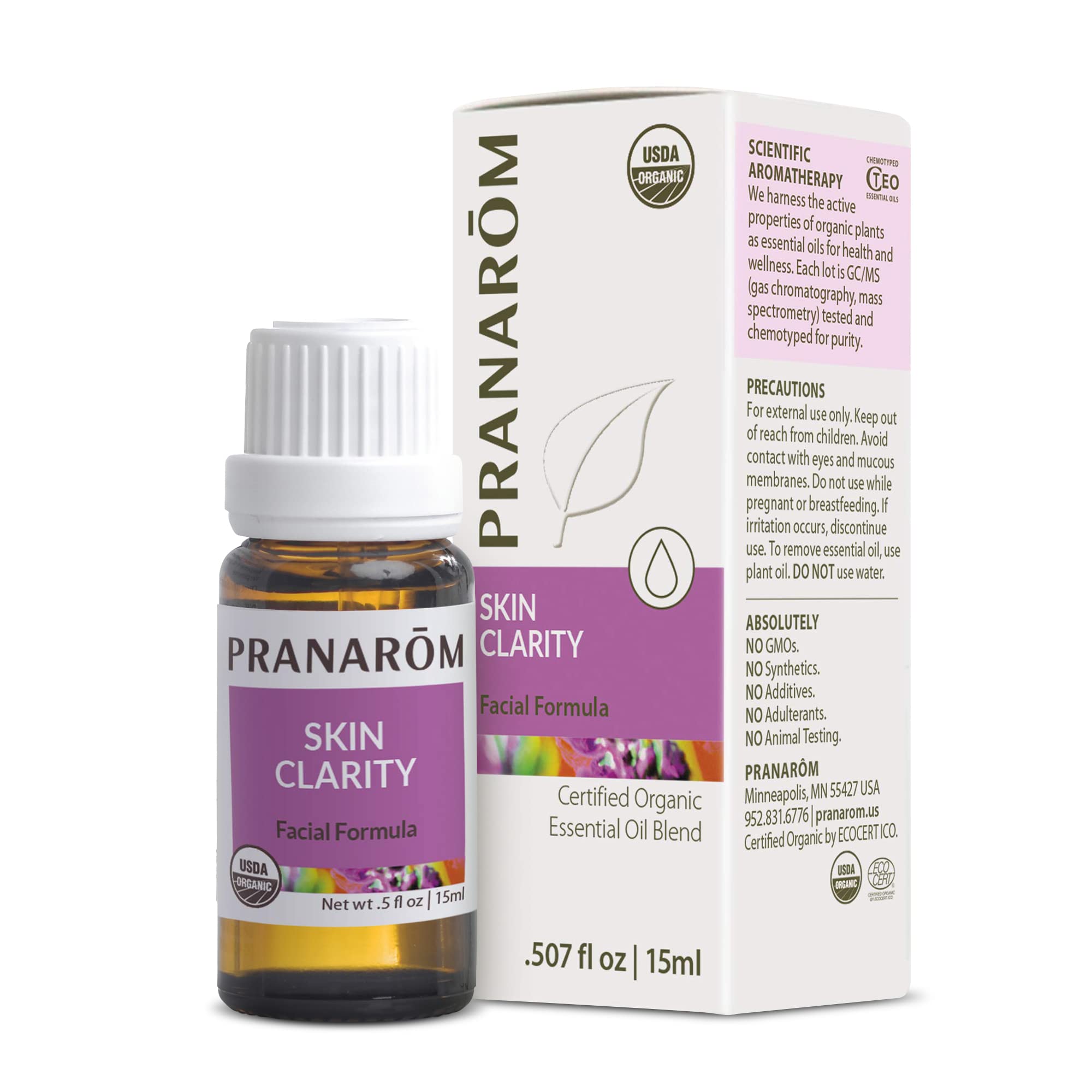 Amazon.com: Pranarom Skin Clarity 15ml Pure Essential Oil Blend